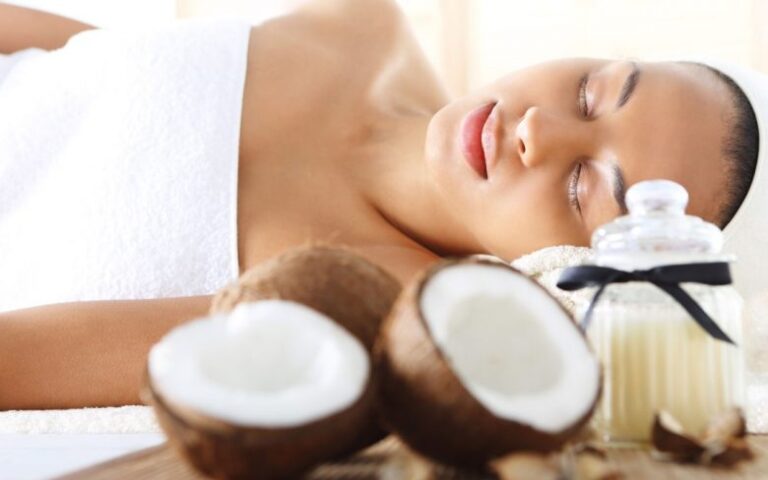 Aceite de coco un secreto de belleza.