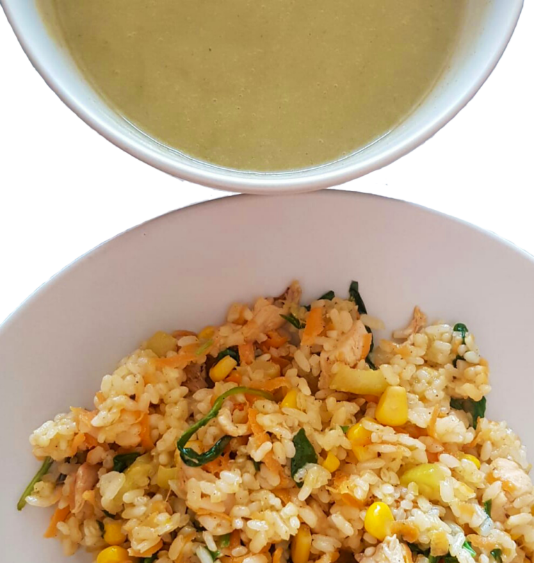 Crema de Brócoli y arroz integral, un menú saludable