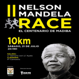 II Carrera Nelson Mandela Cartel publicitario de la carerra de Nelson Mandela
