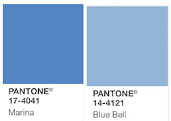 Pantone de color azul 17-4041 Pantone de color azul 17-4041