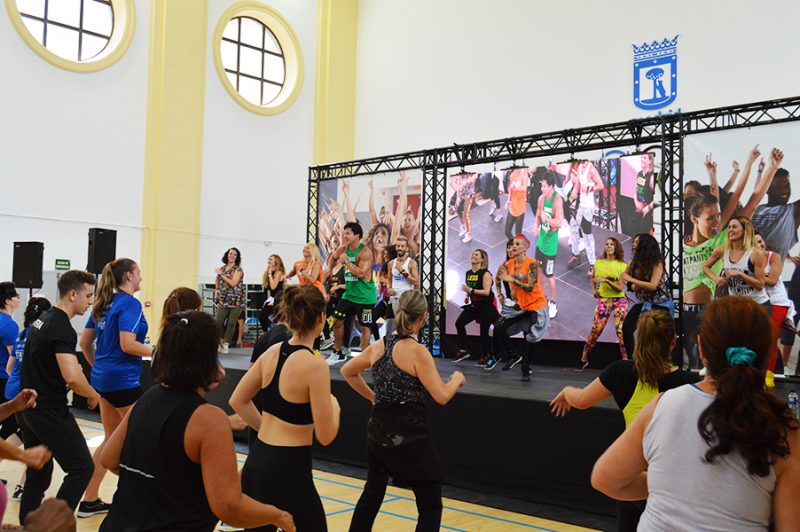 Beto Perez, creador de Zumba, en el Gimnasio Moscardó dando una Masterclass