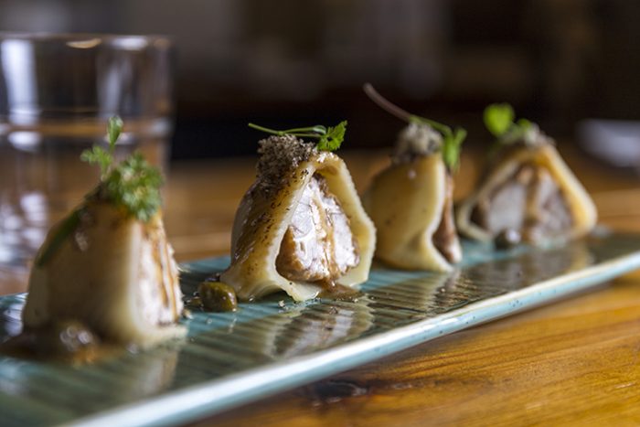 Recetas con pasta: lumaconi con sesos a la mantequilla negra y trufa receta Lumaconi con Mantequilla y Trufa