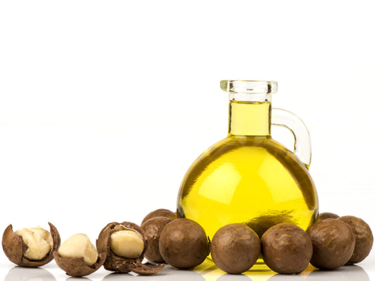 jarra de aceite de Macadamia