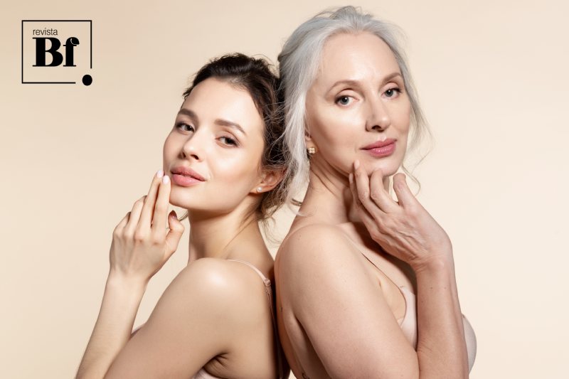 Evitar el envejecimiento: Las claves de los expertos evitar el envejecimiento: mujer joven y mujer mayor dándose la espalda